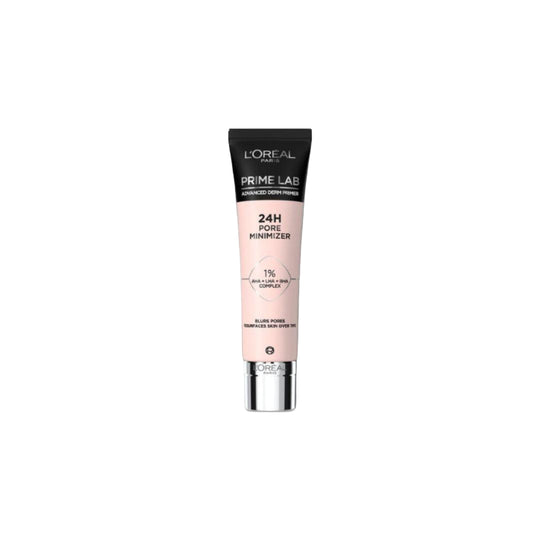 L'Oreal Paris La Base Pro Pore Minimizer לוריאל פריימר לאב מצמצם מראה נקבוביות עד 24 שעות (ורוד)-GLAM42