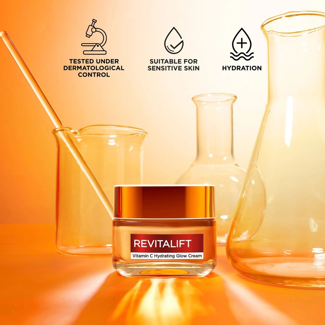 L'Oréal Paris - Revitalift Vitamin C Day Cream 50ML | קרם יום ויטמין C רויטליפט לוריאל פריז בגודל 50 מ"ל-GLAM42