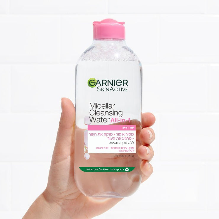 גרנייה  Garnier Micellar Cleansing Water 400ml - מי פנים מיסלרים