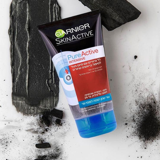 Garnier Pure Active Intensive גרנייה פיור אקטיב ג'ל פחם גרגרים-GLAM42