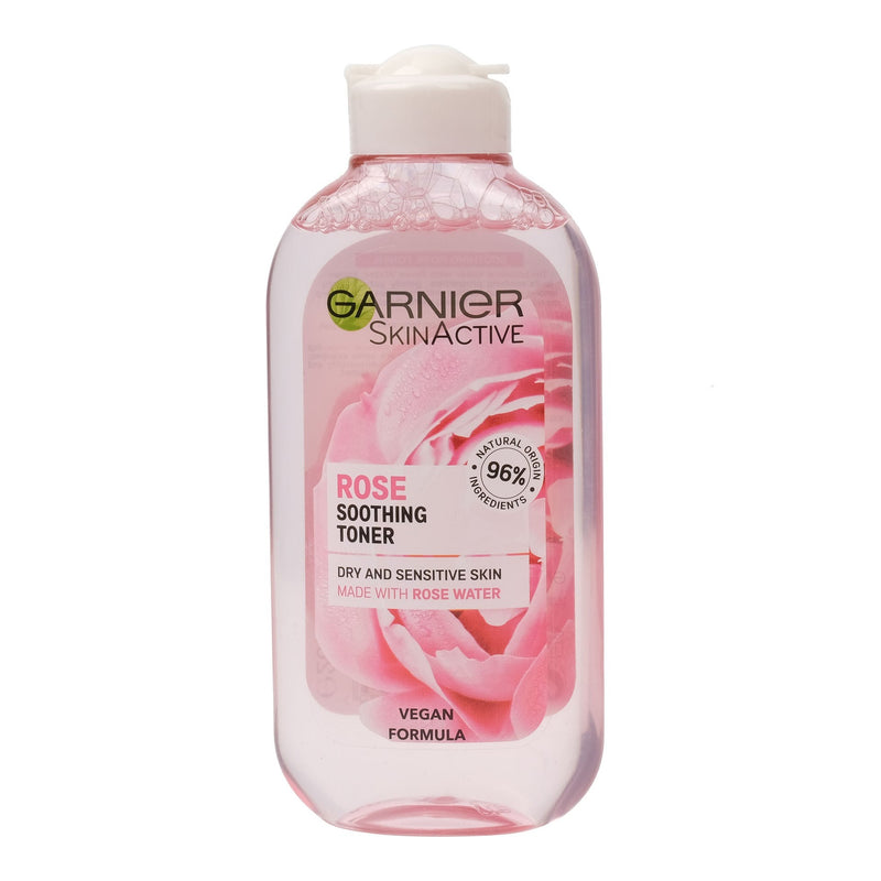 Garnier Rose Soothing Toner For Dry & Sensitive Skin גרנייר מי פנים ורדים לעור יבש ורגיש