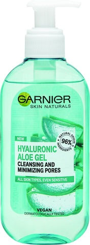 Garnier Hyaluronic Aloe Gel Skin Naturals גרנייה ג'ל ניקוי עם אלוורה וחומצה הילוארונית