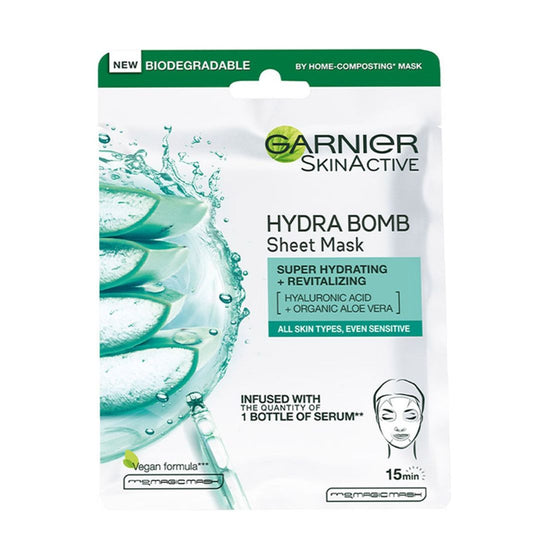Garnier Hydra Bomb Sheet Mask גרנייה מסכת אלוורה