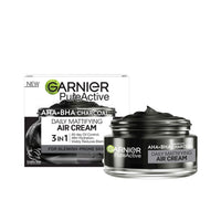 Garnier Pure Active Charcoal Daily Mattifying Air Cream 50ML גרנייה פיור אקטיב קרם לחות פחם למראה מאט-GLAM42
