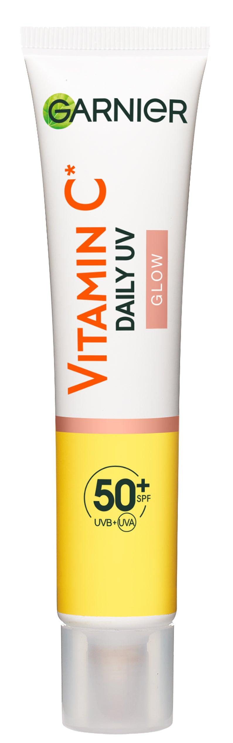 Garnier Skin Naturals Vitamin C Uv Fluid Spf 50+ 40ml גרנייה תחליב לחות גלואו