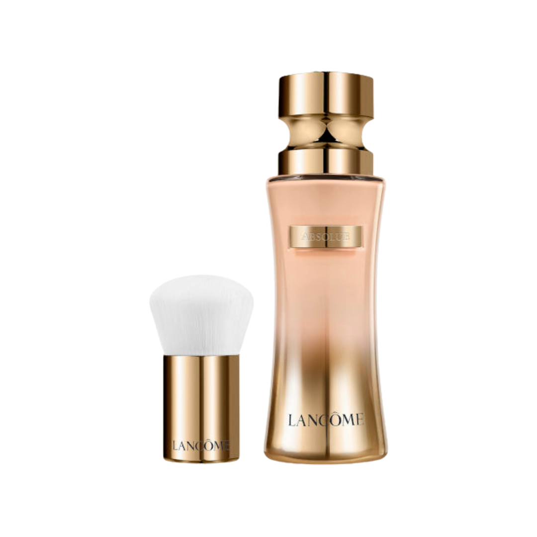 Lancome Absolue Fluid Foundation + Brush Spf20  לנקום אבסולו סרום מייקאפ עם מקדם הגנה