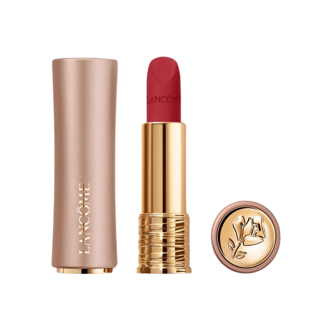 Lancome L'absolu Rouge Intimatte R22 לנקום שפתון אבסולו רוז אינטימאט-GLAM42