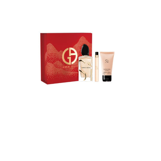 Set Si EDP 100ml + 10ml + Body Lotion 50ml - מארז בושם לאישה-GLAM42