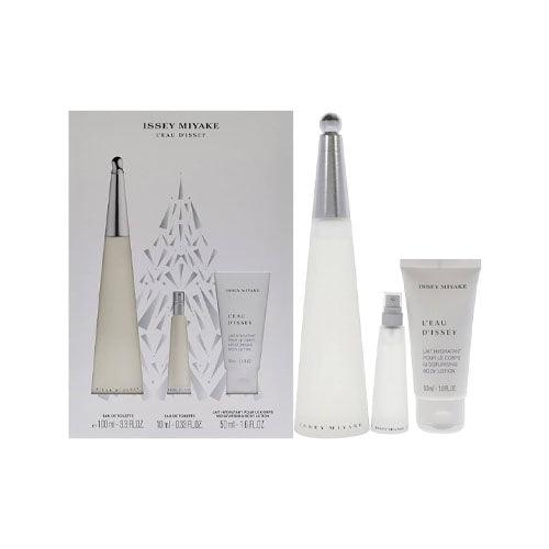 Issey Miyake - L'eau D'issey 3PCS EDT For Women 100ML + BL 50ML + Mini 10ML - GLAM42