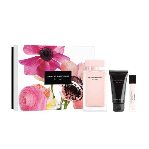 Narciso Rodriguez - 3PCS EDP Women 100ML+ Body Lotion 50ML + Mini 10ML Pure Musc - GLAM42