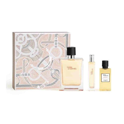 Hermes - Terre D'hermes 3PCS EDT For Men 100ML + SG 40ML + Mini 15ML-GLAM42