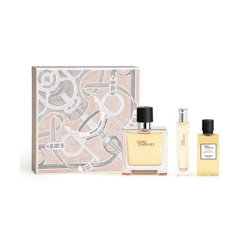 Hermes - Terre D'hermes 3PCS Pure Parfum For Men 75ML + SG 40ML + Mini 15ML-GLAM42