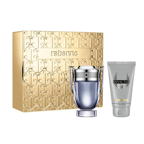 Paco Rabanne Invictus 2PCS EDT For Men 100ML + SG 100ML-GLAM42