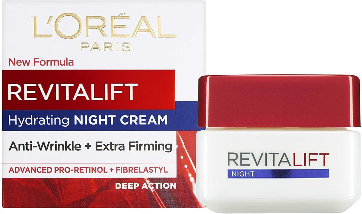 L'Oreal Paris Revitalift Night Cream 50 ML קרם לילה רויטליפט - GLAM42