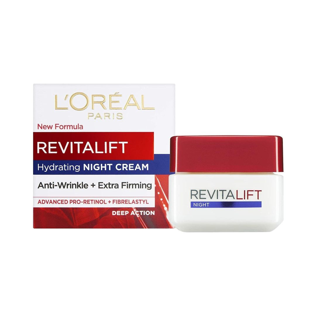 L'Oreal Paris Revitalift Night Cream 50 ML קרם לילה רויטליפט-GLAM42