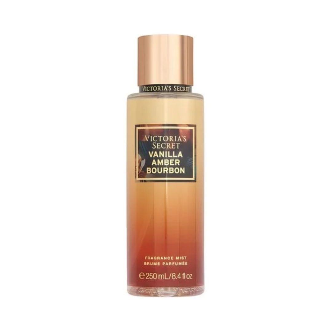 Victoria Secret Vanilla Amber Bourbon Fragrance Mist 250ML ויקטוריה סיקרט ונילה אמבר בורבון פרגרנס מיסט