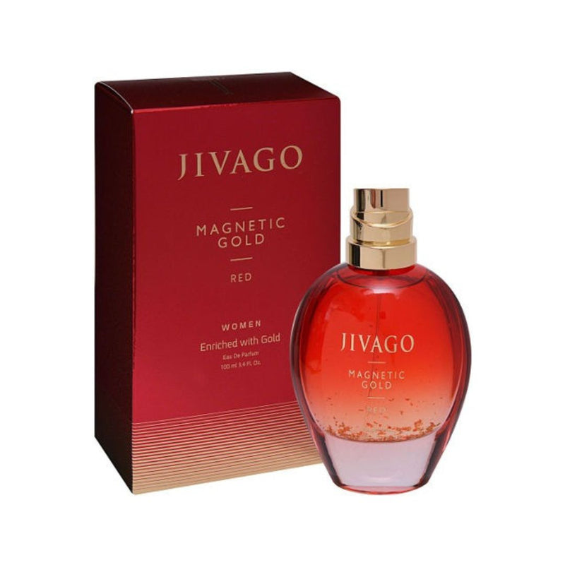 Jivago Magnetic Gold Red EDP 100ML | ג'יבגו מגנטיק גולד רד בושם א.ד.פ לאישה-GLAM42