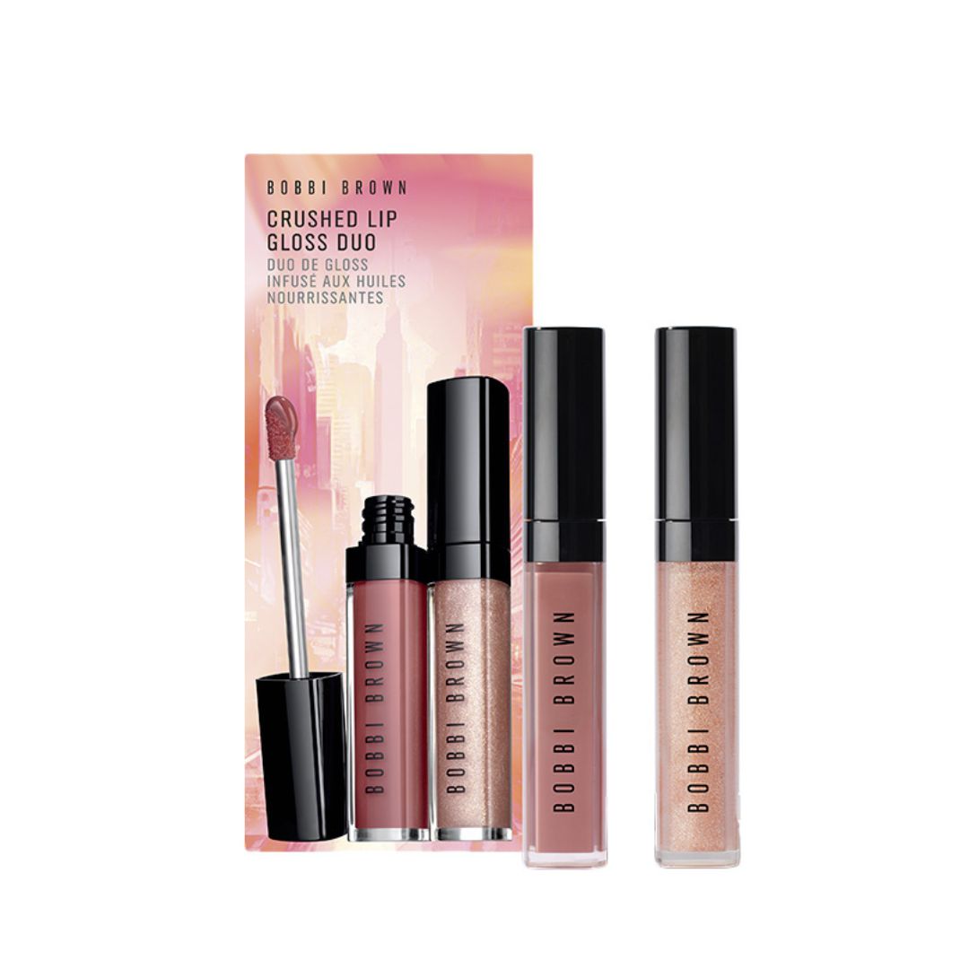 Crushed Lip Gloss Duo בובי בראון צמד ליפגלוסים מעושרים בשמנים מזינים