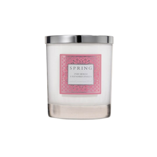 Spring Paichouli Lavender Vanilla Candle 160g ספרינג נר לבישום הבית-GLAM42