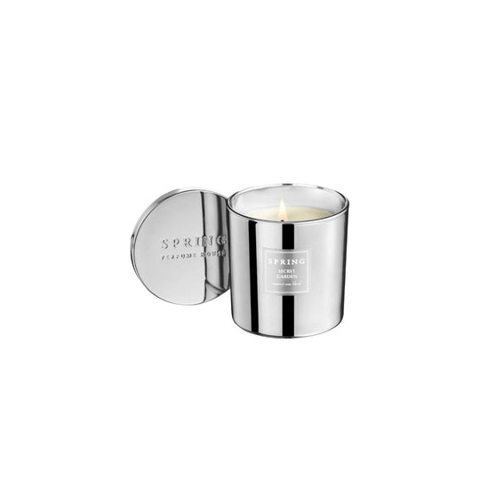 Spring Secret Garden Candle ספרינג נר מבושם לבית אגרטל כסף גודל 8-GLAM42
