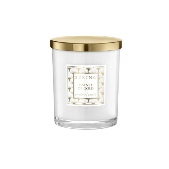 Spring Essence Of Gold Candle 160g ספרינג נר לבישום הבית-GLAM42
