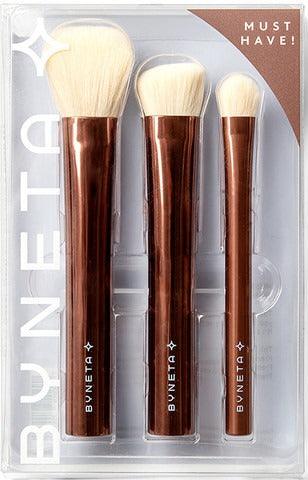 Byneta Must Have 3 Brush Set ביינטע סט 3 מברשות איפור - GLAM42