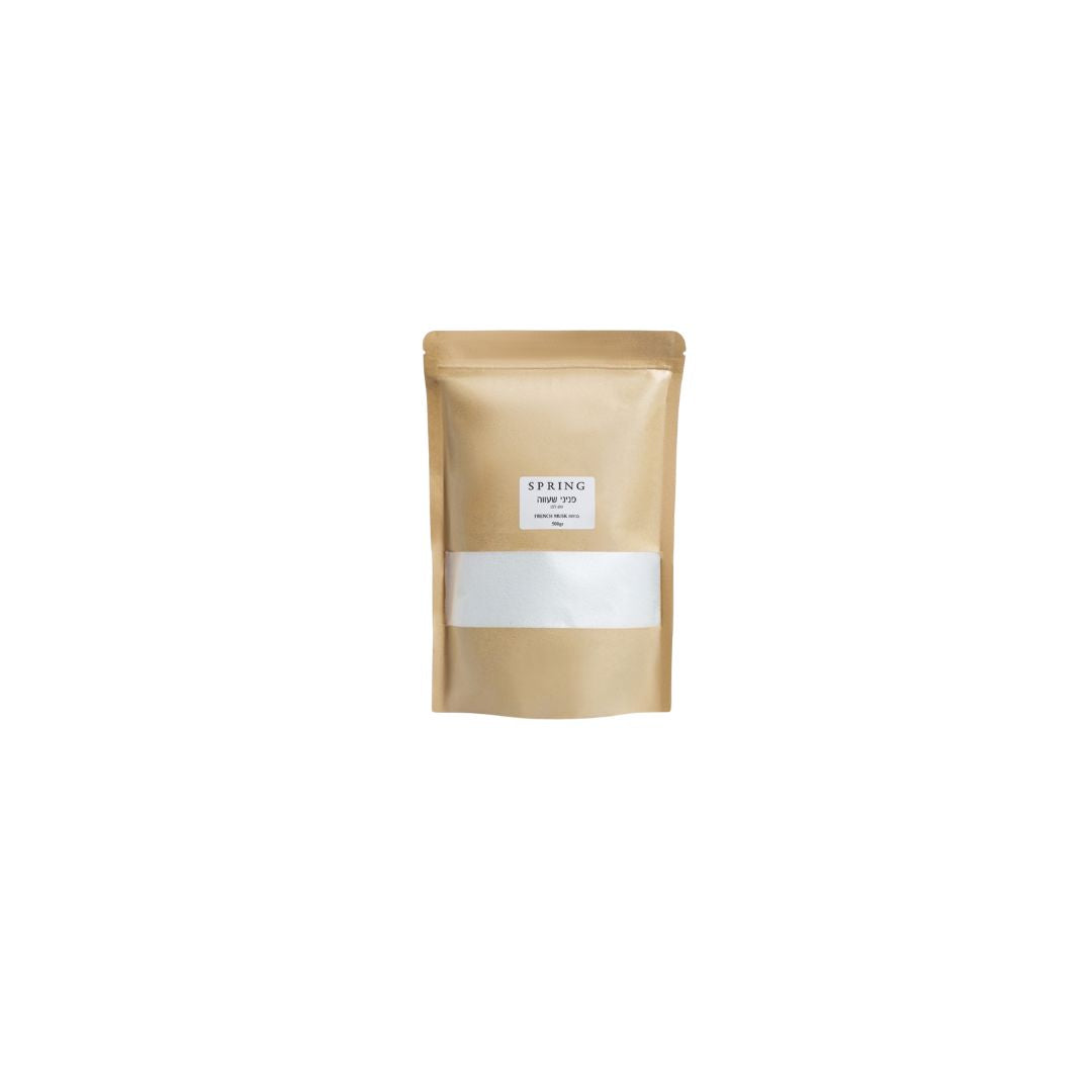Spring Wax Pearl Candle French Musk ספרינג נר פניני שעווה בריח פרנץ מאסק בצבע לבן 500 גרם+15 פתילים ספרינג-GLAM42