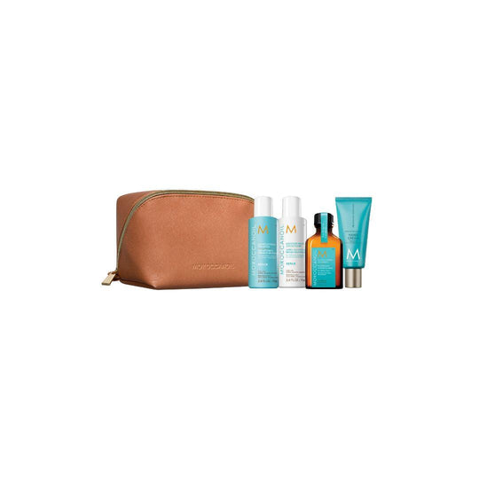 Moroccanoil Travel Set Repair מרוקן אויל ערכת נסיעות לשיקום השיער (כוללת מתנה-קרם ידיים)-GLAM42