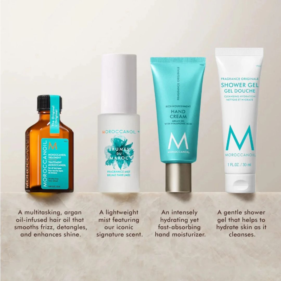 Moroccanoil Overnight Leave-In Mask Discovery Kit מרוקן אויל מארז התנסות מסכת לילה ללא שטיפה