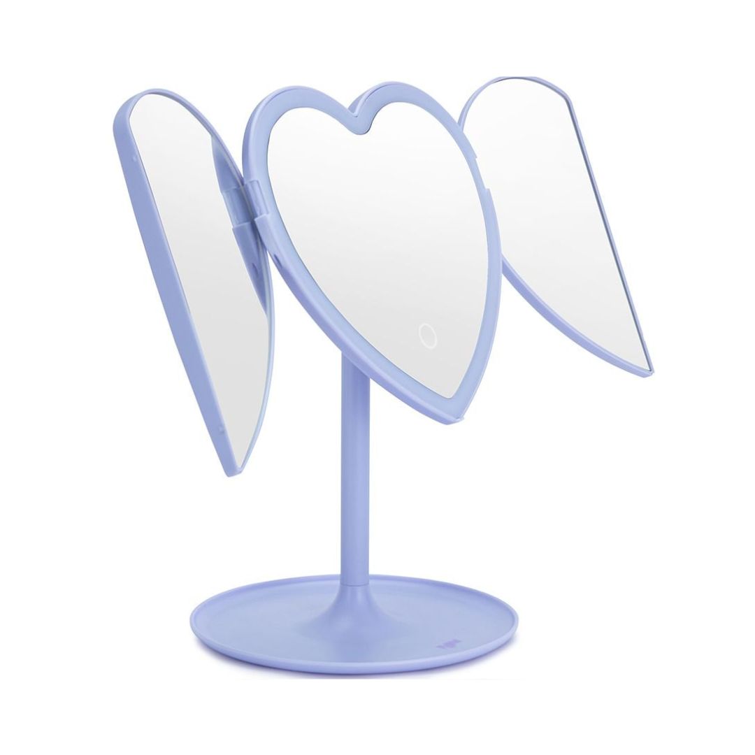 Flow Galactic Folding Led Heart Mirror מראת לד לב נפתחת