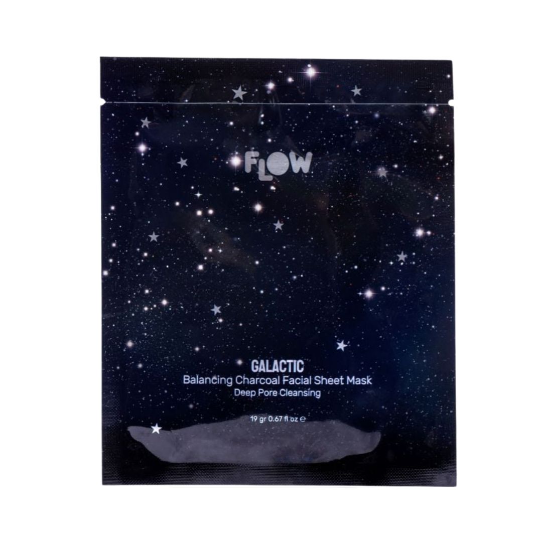 Flow Galactic Charcoal Facial Sheet Mask מסיכת בד לפנים גלקטית