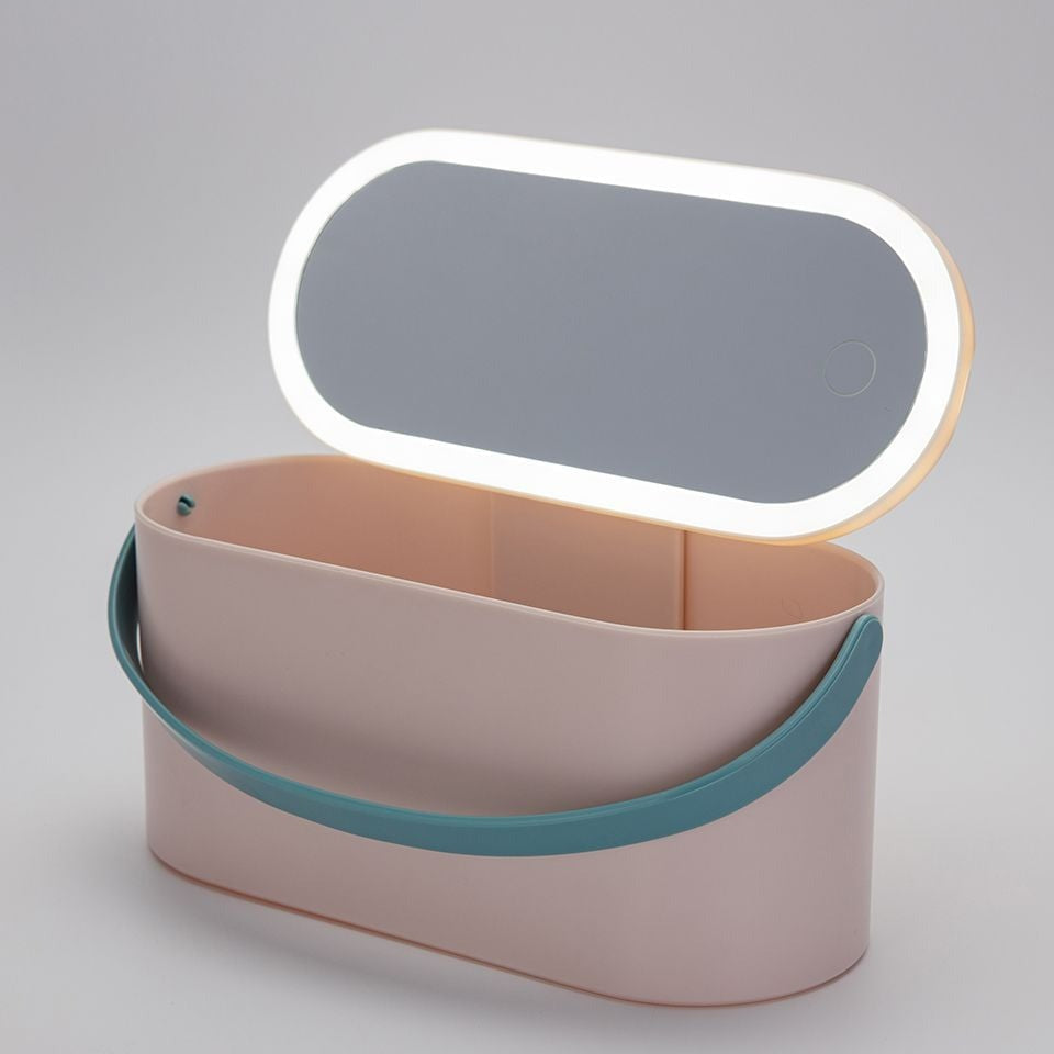 Flow Boho Light Me Up Storage Box סל אחסון עם מראה