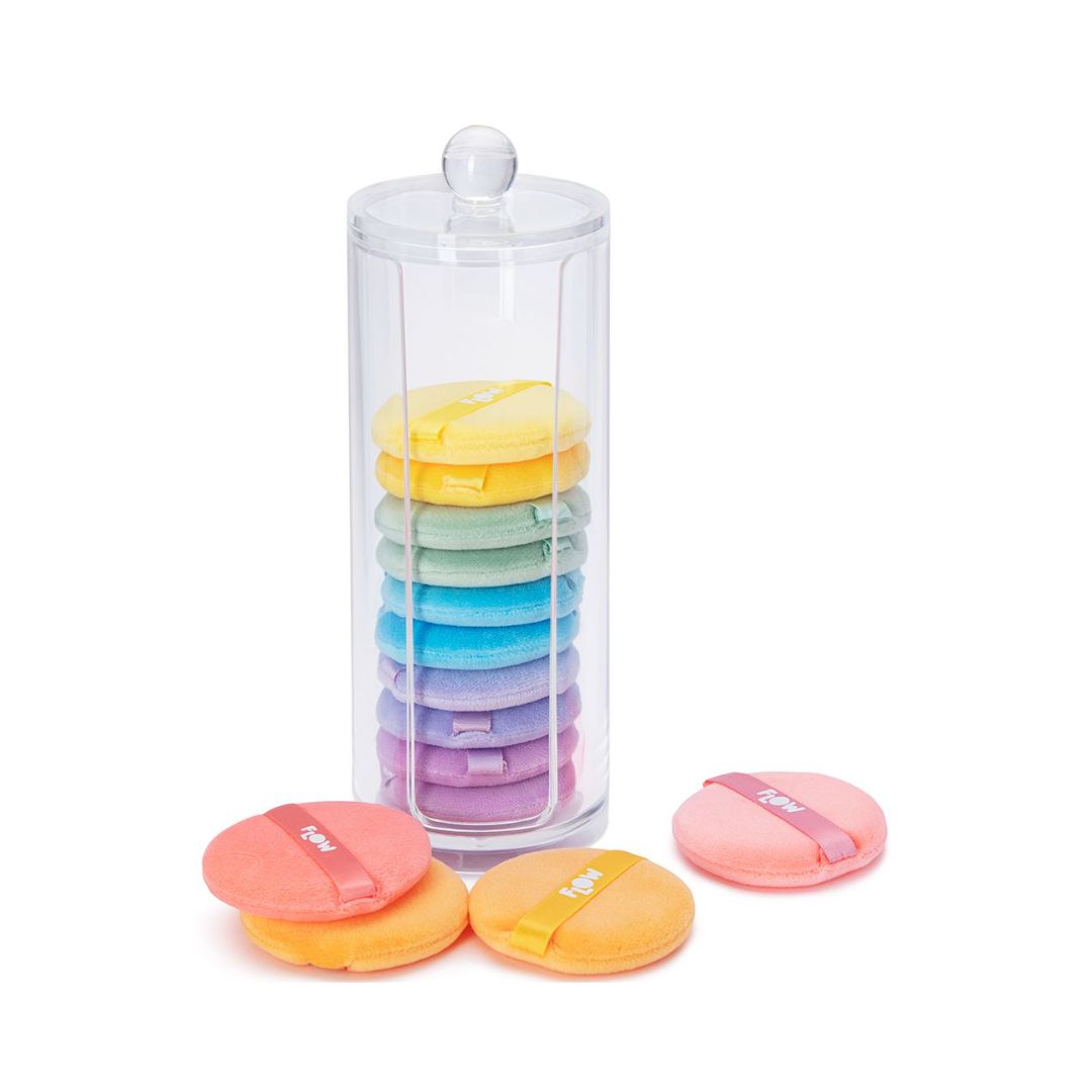 Flow Rainbow Powder Puffs מארז ספוגיות פאפ קשת