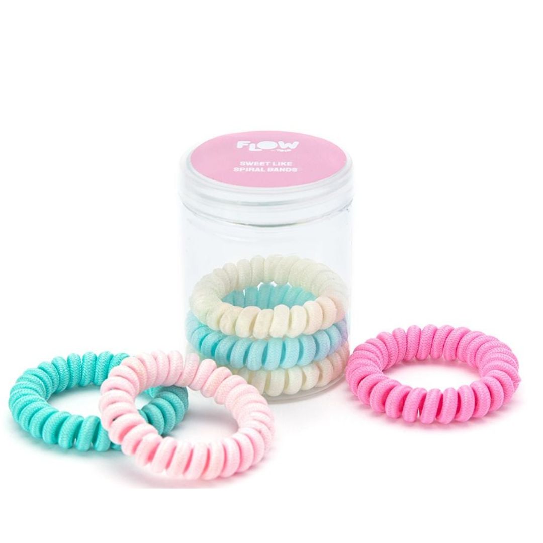 Flow Sweet Spiral Bands סט 6 גומיות ספירלה - סוויט