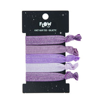 Flow Galactic Knot Hair Ties סט 5 גומיות/צמידי קשר - גלקטי