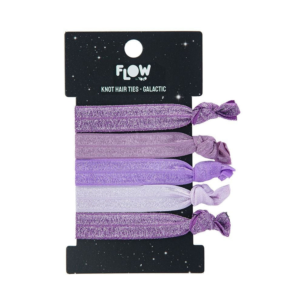 Flow Galactic Knot Hair Ties סט 5 גומיות/צמידי קשר - גלקטי