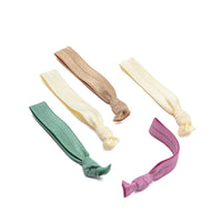 Flow Boho Knot Hait Ties סט 5 גומיות/צמידי קשר - בוהו