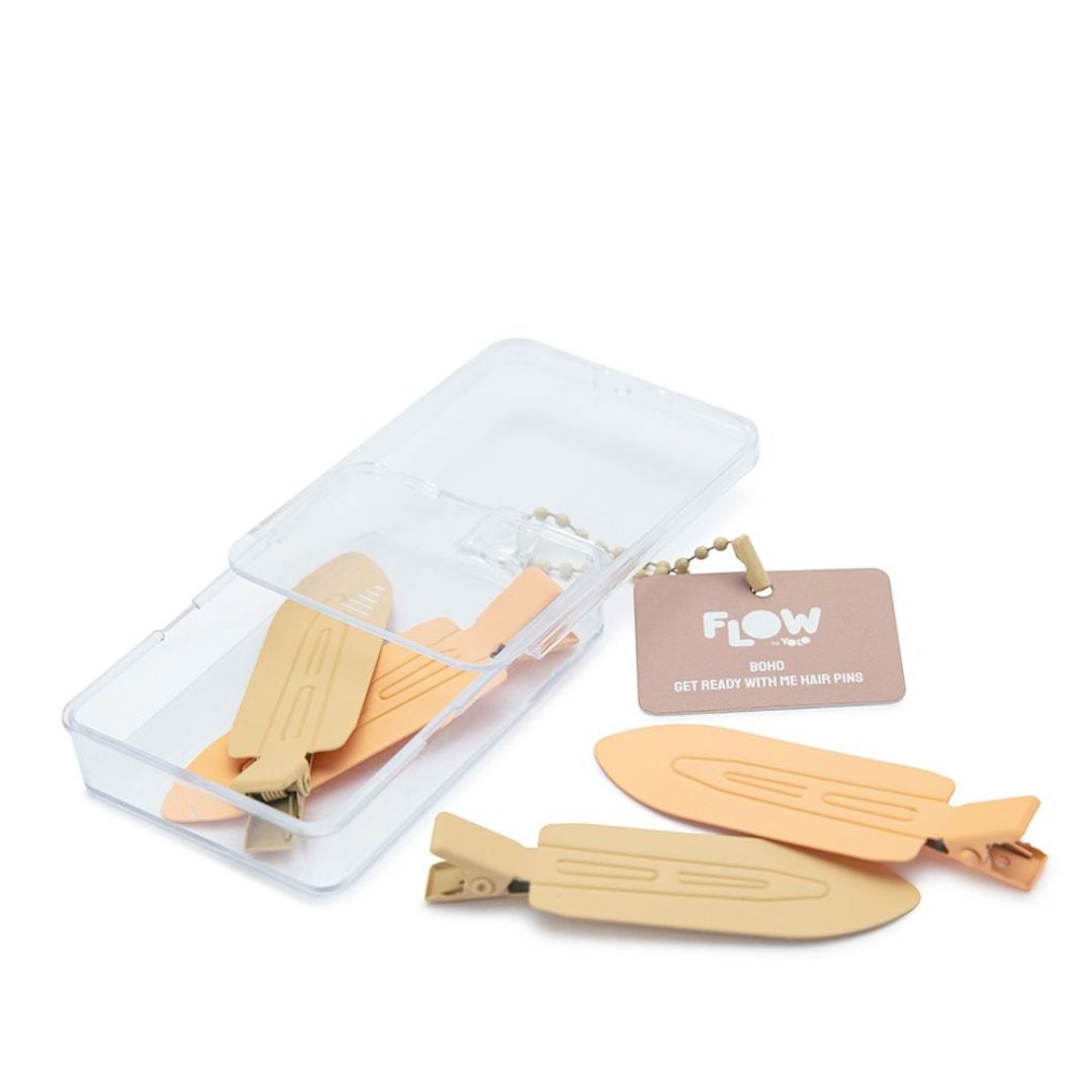 Flow Boho Hair Clips זוג סיכות טיפוח - בוהו