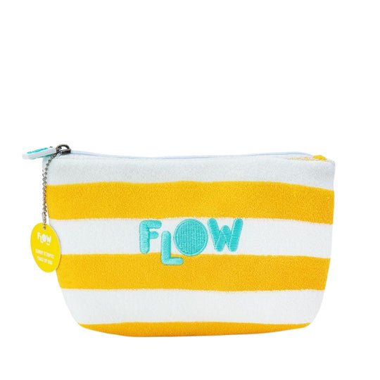 Flow Sunny Stripes Makeup Bag תיק ביוטי מגבת חוף