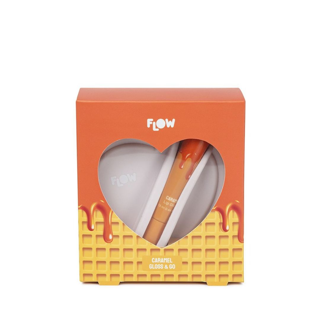Flow Gloss & Go פלואו קיט מיני ארנק+ גלוס