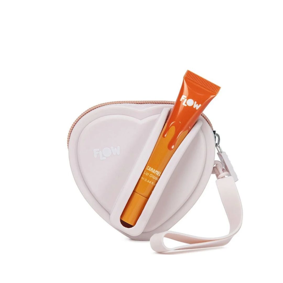 Flow Gloss & Go פלואו קיט מיני ארנק+ גלוס