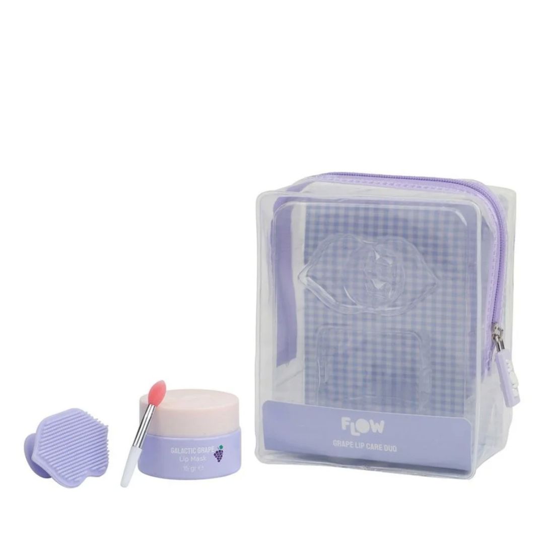 Flow Lip Care Duo פלואו מארז מסיכה + סקראב שפתיים