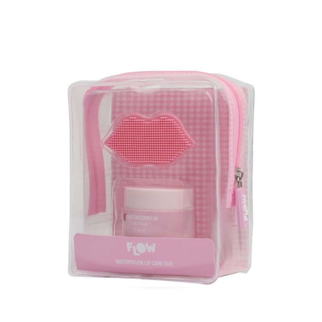 Flow Lip Care Duo פלואו מארז מסיכה + סקראב שפתיים