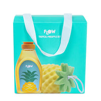 Flow Tropical Pineaplle Set סט סבון רחצה וספוג אננס