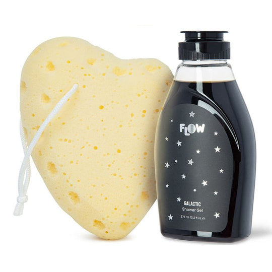 Flow Stars & Moon Set סט סבון רחצה וספוג גלקטי