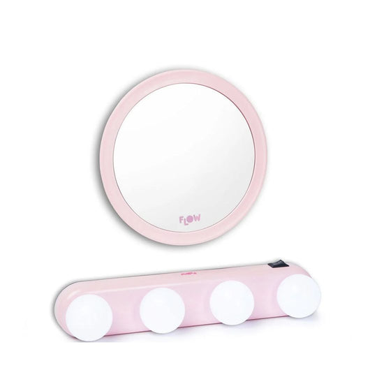 Flow Light and Shine Led and Mirror תאורת הוליווד ומראה ללוקר