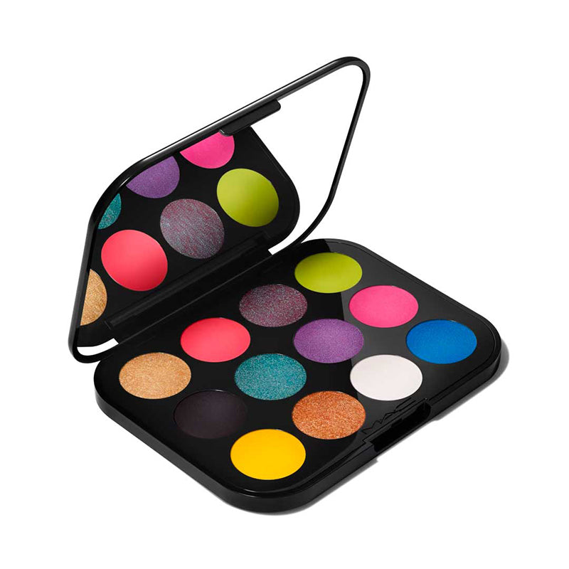 Mac Connect In Colour Eye Shadow Palette: Hi-Fi Colour מאק פלטת 12 צלליות בגווני קשת