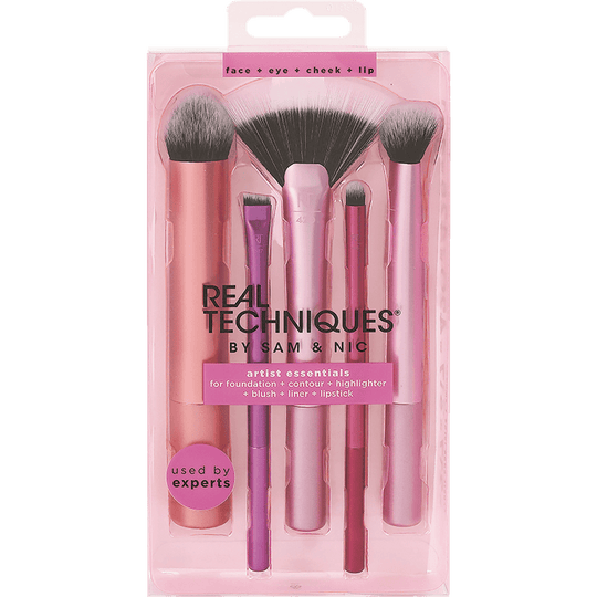 Real Techniques Artist Essentials 5 Pc. Brush Kit ריל טכניקס קיט מברשות מקצועית 5 חלקים-GLAM42