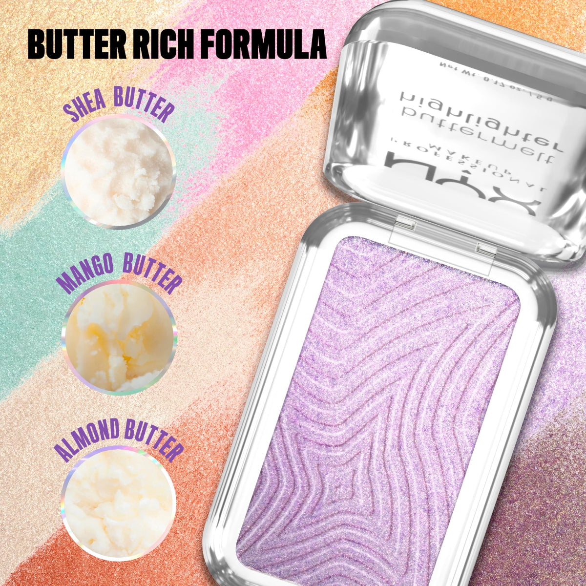 NYX Professional Makeup Buttermelt Highlighter ניקס שימר במרקם חמאתי