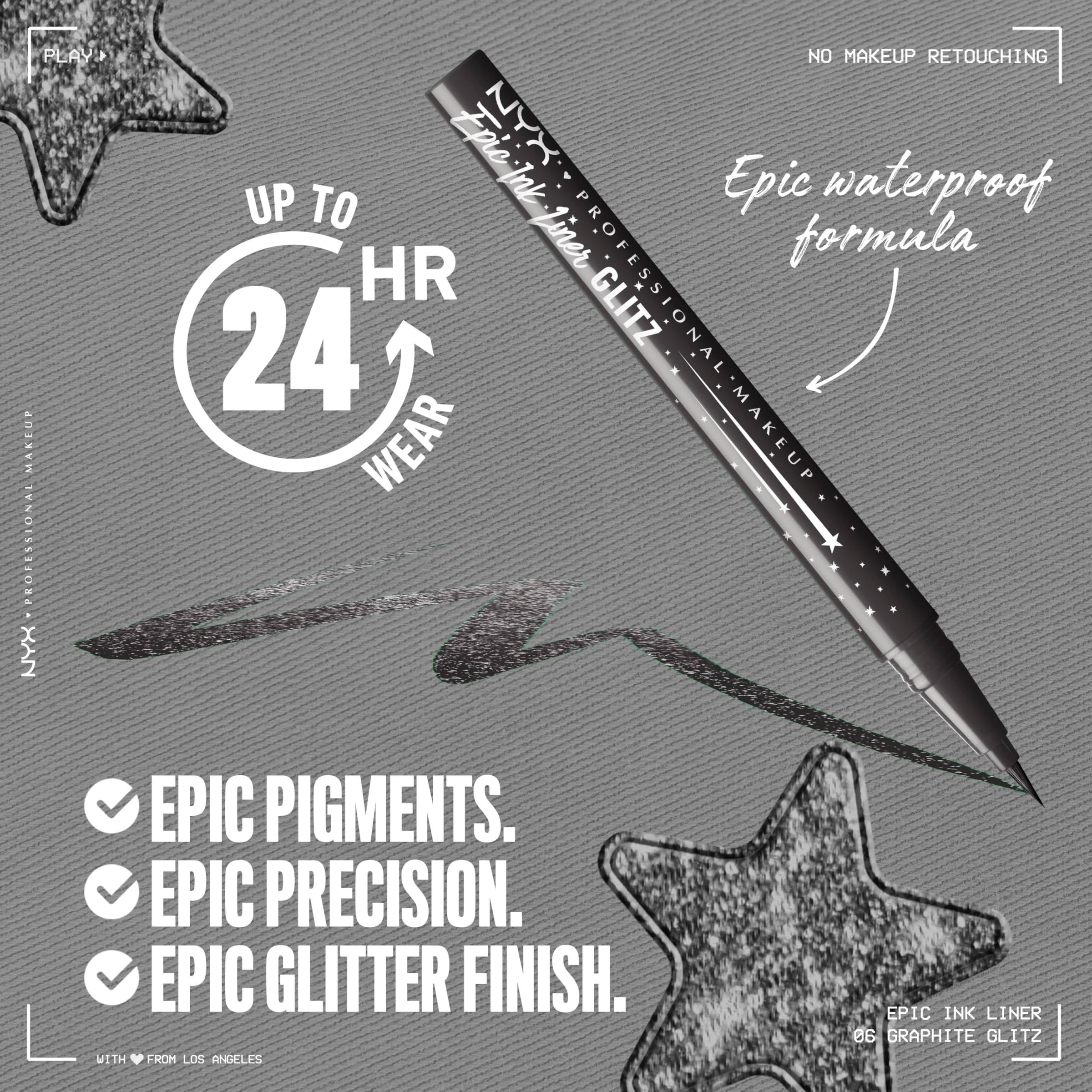 NYX Professional Makeup Epic Ink Liner ניקס איילינר אפיק אינק עמיד במים